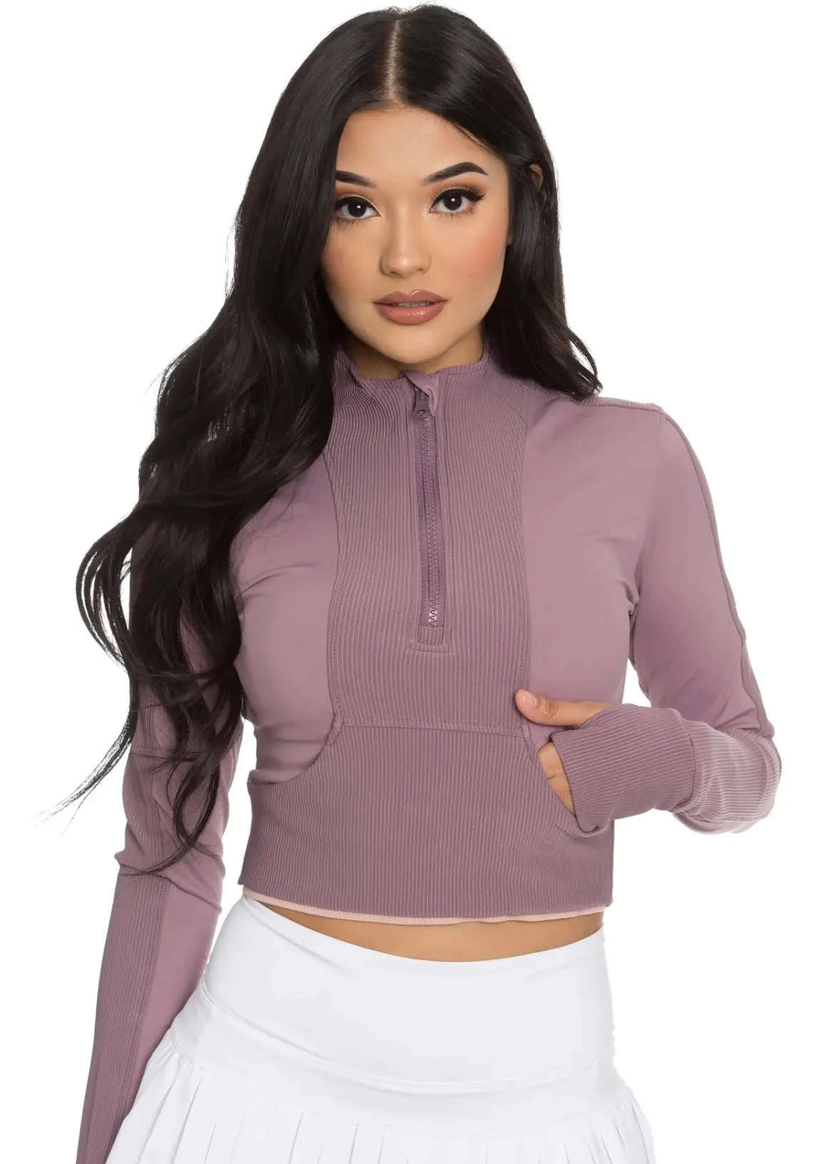 Boutique56 mauve athletic jacket